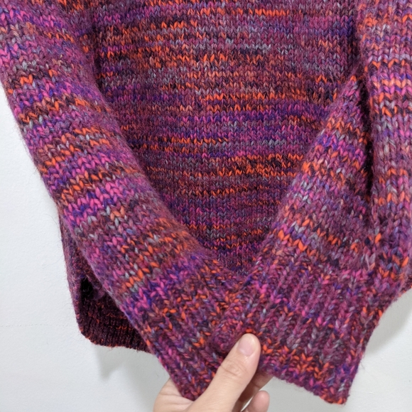 Madewell Women Multicolored Zip Turtleneck Sweater - Picture 9 of 15